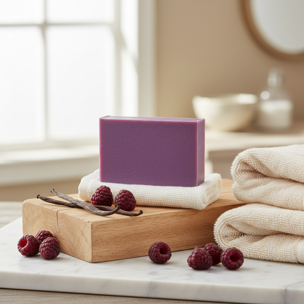 Black Raspberry Vanilla Soap Lifestyle Photo