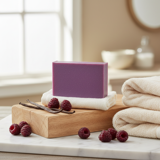 Black Raspberry Vanilla Soap Lifestyle Photo